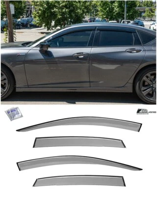 Viseras EOS para 21-Up Acura TLX | Ventilaciones laterales Deflectores de ventana Protectores de lluvia Foto 1 de 4