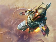 V0780 Boba Fett Jetpack Flight Sarlacc Star Wars Decor WALL PRINT POSTER CA