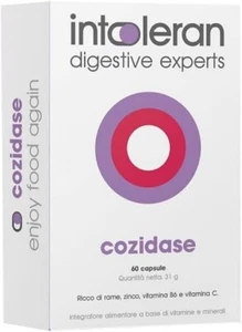 Intoleran Cozidase 60 Capsule Supporto Digestivo Intolleranze - Foto 1 di 1