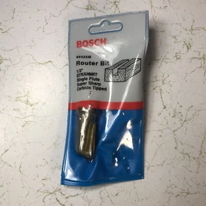 85425M BOSCH CARBIDE TIPPED ROUTER 1/2" STRAIGHT SINGLE FLUTE NEW 1/2" SHANK - Picture 1 of 4