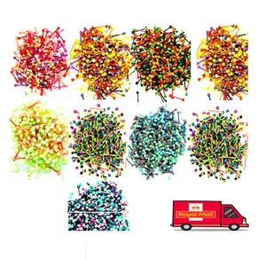 Tongue Bars Plastic Bioflex Barbell Nipple Tragus Eyebrow Piercing 19,15mm - Picture 1 of 11