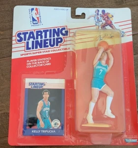 Kenner 1989 alineación inicial Slu Kelly Tripucka Hornets Notre Dame Afa Worthy - Imagen 1 de 2