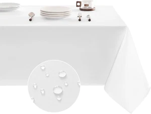Table Cloth Rectangle Waterproof Spill-Proof Wrinkle-Free Tablecloth Washable, K - Picture 1 of 12