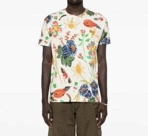 Vivienne Westwood T-Shirt Folklore Fiore Uomo Taglia S Floreale Colorata - Foto 1 di 16