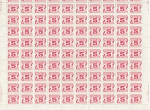 Hoja de placas Canadá Scott J32 montada sin montar o nunca montada - 1977-78 franqueo debida emisión - Imagen 1 de 1