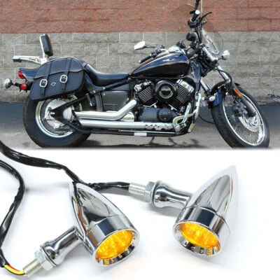 2 PIEZAS LED luz de señal de giro indicadores ámbar para Yamaha Bolt Star V-Star XVS 650 Foto 1 de 4