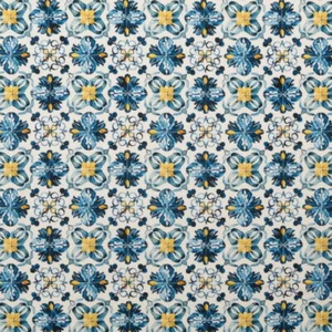 0,5m Portugisische Muster, blau, BW-Druck digital, 2118330002 (12,60 EUR/m) - Bild 1 von 2
