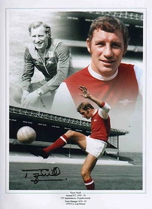 Terry Neill - Arsenal FC & Nordirland - SIGNIERT 12x16" MONTAGEFOTO - Bild 1 von 2