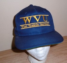 Vintage 1990s West Virginia Mountaineers college  snapback hat broken