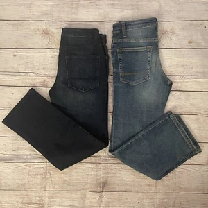 Lot Of 2 NWT Cat & Jack Boys Jeans Adjustable Waist Stretch Size 12 READ - Picture 1 of 10