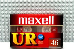 MAXELL UR 46 1996 EUROPE TYPE I BLANK CASSETTE TAPE (1) (SEALED) - Picture 1 of 3