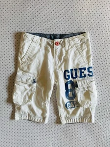 Guess Kids Shorts - EU8 - White with Blue Writing - Picture 1 of 6