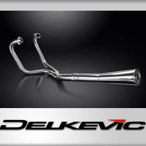 Honda CX500 CX500C CX500 Deluxe Full Exhaust 2-1 Stainless Megaphone Muffler - Bild 1 von 8