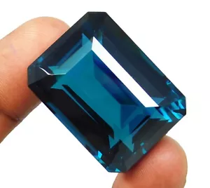 CERTIFIED 133.50 Ct Natural Greenish Blue Indicolite Tourmaline Emerald Gemstone - Picture 1 of 9