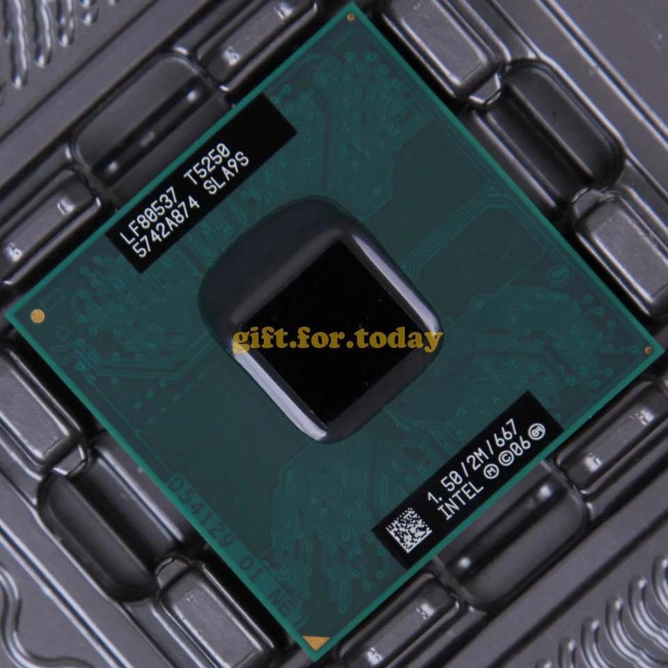 Original Intel Core 2 Duo T5250 1.5 GHz Dual-Core (LF80537GF0212M) Processor CPU - Image 1 of 1