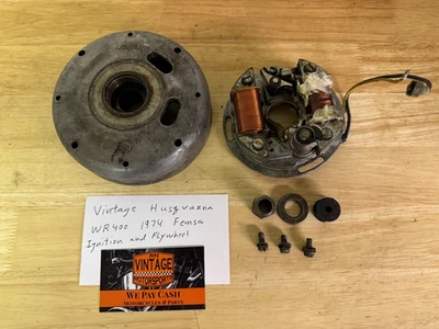 De colección Husqvarna 1974 WR400 Femsa encendido y volante Foto 1 de 4