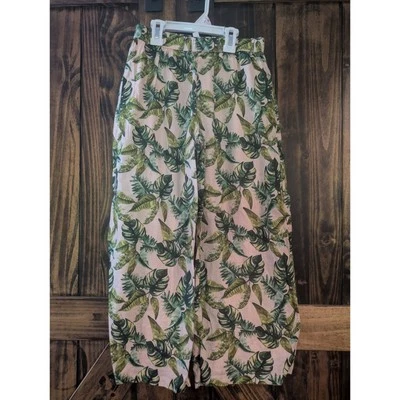 Pantalón Janie and Jack Niñas Talla 12 Néctar Helado Estampado Palma Usado en Excelente Condición Foto 1 de 4