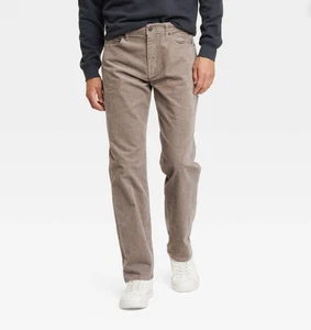 Pantalones Goodfellow & Co Para Hombre Gris Calce Recto Pana 5 Bolsillos Algodón Nuevo con Etiquetas - Imagen 1 de 89