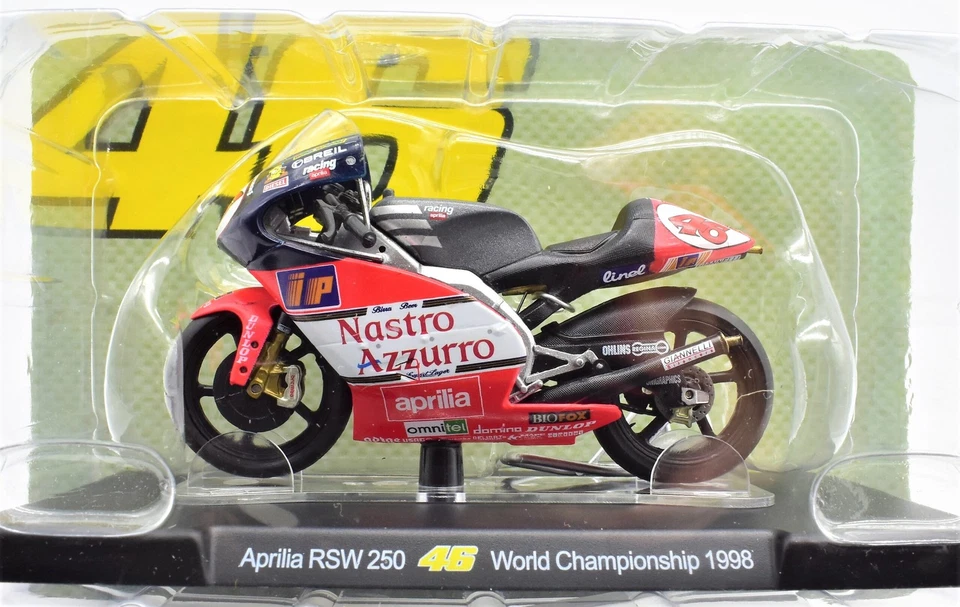 Valentino Rossi 1:18 Aprilia Rsw 250 1998 Gp Motorcycle Model - Image 1 of 1