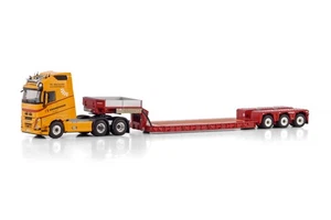 01-4529 WSI 1:50 Kranringen VOLVO FH5 GLOBETROTTER XL Tieflader - Picture 1 of 4