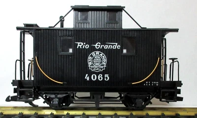 LGB 4065 BLACK RIO GRANDE CABOOSE - Image 1 of 2