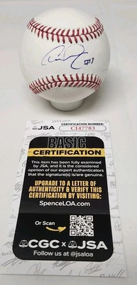 Carlos Correa Signed Rawlings Official Major League Baseball ASTROS JSA COA A5 - Image 1 of 4