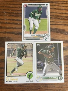 Denzel Clarke 2021 1st Bowman, 2022 Topps Pro Debut, Heritage 3 Lot  Free Ship - Picture 1 of 7