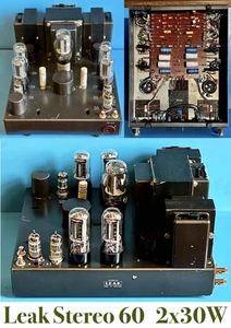 LEAK STEREO 60 legendario amplificador de tubo 2x20-30W reacondicionado por TUBEGURU NOS TUBES - Imagen 1 de 24