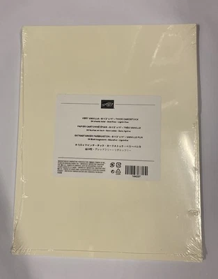 Stampin’ Up! VERY VANILLA 8.5” X 11” THICK Card Stock New Package 24 Sheets - Image 1 of 2