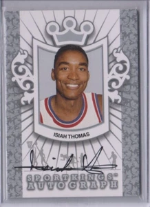2011  Sportkings ISIAH THOMAS Detroit Pistons HOF SILVER Autograph A-ITH2 AUTO - Picture 1 of 2