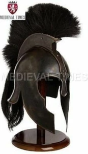 Casco de armadura Troya Aquiles Caballero medieval cruzado casco griego espartano regalo - Imagen 1 de 3