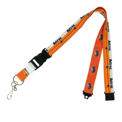 Houston Astros Lanyard Keychain Iconic Rainbow Cooperstown MLB Licensed New - Image 1 of 3