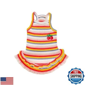 PETPUBGNZS Cute Dog Dress for Small Dogs Girl Birthday Puppy Clothes Spring S - Picture 1 of 5