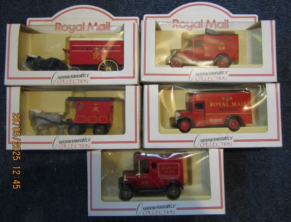 Lledo Royal Mail Commemorative Collection vehicles Set of 5 - Image 1 of 1