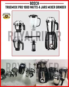 Bosch "TRUEMIXX PRO 1000 WATTS 4 JARS MIXER GRINDER" BLACK - Express Shipping - Picture 1 of 5