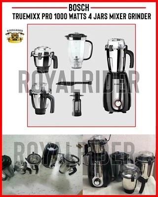 Bosch "TRUEMIXX PRO 1000 WATTS 4 JARS MIXER GRINDER" BLACK - Express Shipping - image 1 of 4