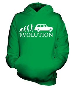 TAXI LONDON BLACK CAB EVOLUTION KIDS HOODIE HOODIE BOYS - Picture 1 of 14