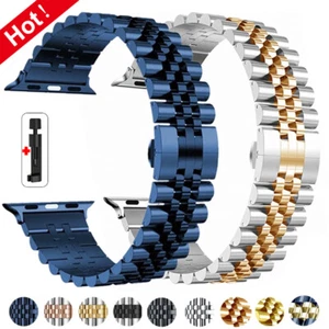 Bracelet de montre en acier inoxydable pour Apple iWatch Series 10 9 8 7 6 5 SE Ultra 2 - Photo 1 sur 21