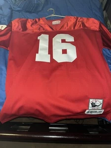 Mitchell & Ness Joe Montana San Francisco 49ers Mens Throwback Jersey 79-92 - Picture 1 of 9