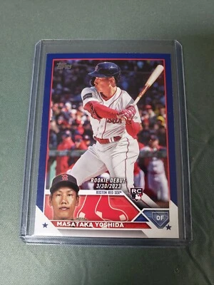 2023 Topps Update Series Rookie Debut Blue Foil #US5 Masataka Yoshida N/M. - Image 1 of 2