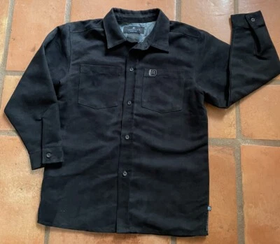 Kenneth Cole Reaction Black Suede Look Jacket, Lined Shirt, Blazer Boys 7, EC - Image 1 of 2