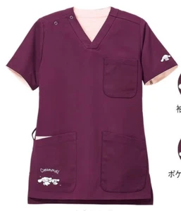Sanrio Cinnamoroll Medical Nursing Stretch Scrubs Tops with Pediatrics NEW - Picture 1 of 4