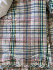 Ralph Lauren BOAT HOUSE MADRAS Queen Bed skirt Dust Ruffle Classic Plaid 14.5"