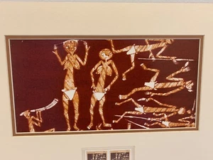 Brand New Matted Aboriginal Australian 1982 75c Unused Stamps and Photo - Foto 1 di 3