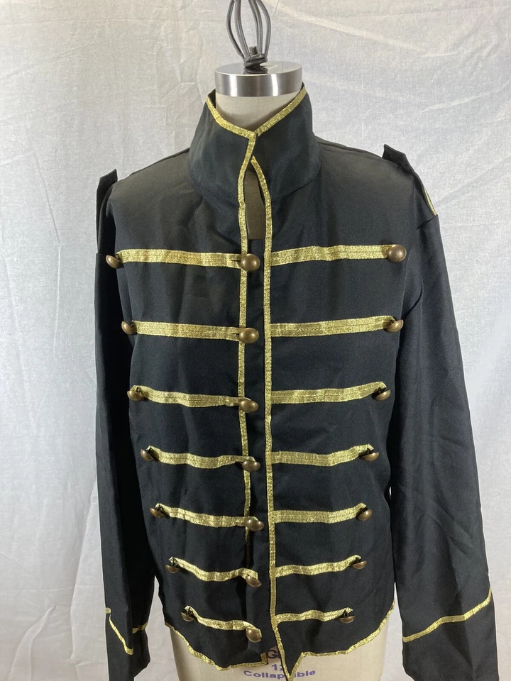 Hombre "Michael Jackson" Tipo Negro Banda Chaqueta 46" Foto 1 de 3