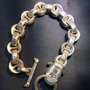 Vintage Indigenous Handmade Silver Bracelet 595330 - Picture 1 of 6