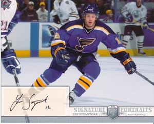 LEE STEMPNIAK Signed 8x10 Photo 2006-07 Upper Deck BAP Portraits Rare SP Auto - Picture 1 of 2