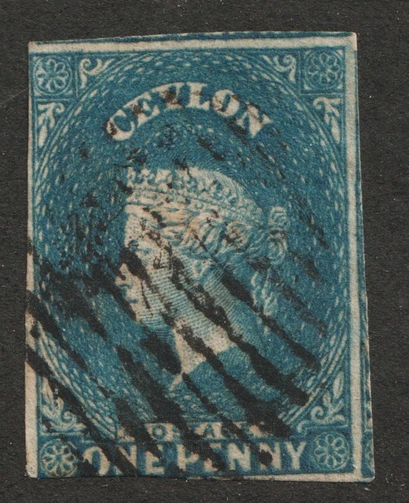 1857-59 Ceylon Sc# 3 - One Penny, Queen Victoria. Used Cv$45 - Image 1 of 1