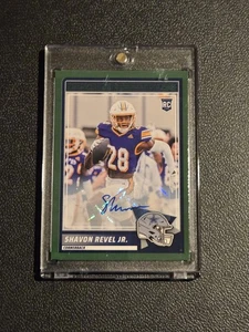 2025 Score #91 Shavon Revel Jr. Base Rookie Signatures Green - Picture 1 of 2