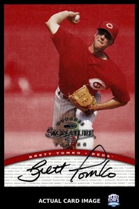 1997 Donruss Signature Series #NNO BRETT TOMKO Cincinnati Reds AUTO EX-NM - Picture 1 of 4
